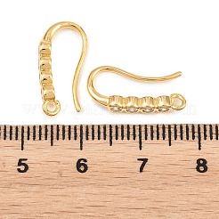 Brass Rhinestone Earring Hooks&nbsp;KK-C261-01B-G