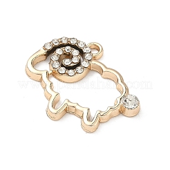 Alloy Rhinestone Pendants&nbsp;ALRI-D303-05G