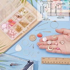 DIY Natural Shell Dangle Earring Making Kit&nbsp;DIY-SC0025-80