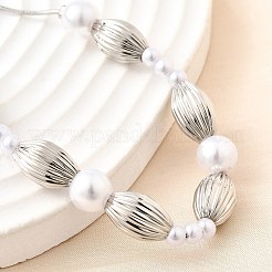 Brass Beads Slider Bracelets for Women&nbsp;BJEW-D317-01P
