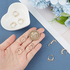 10 Pair Brass Leverback Earring Findings&nbsp;KK-BC0013-27