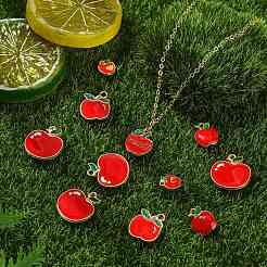 30Pcs 5 Styles Alloy Enamel Pendants&nbsp;ENAM-CJ0006-39