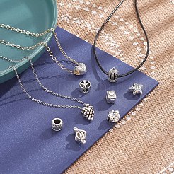 50Pcs 50 Style Tibetan Style Alloy European Beads&nbsp;TIBE-YW0001-21