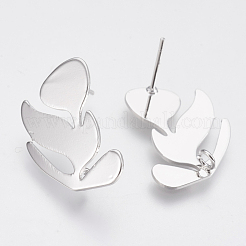 Brass Stud Earring Findings&nbsp;KK-T027-64P