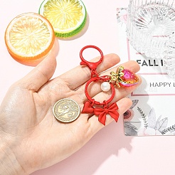 Alloy & Acrylic Pearl & Acrylic Keychain&nbsp;KEYC-YW00280