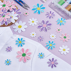 60Pcs 12 Styles Computerized Embroidery Polyester Iron on/Sew on Patches&nbsp;DIY-ME0003-09