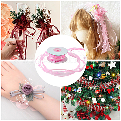 Polyester & Plastic Beads Ribbon&nbsp;OCOR-WH20012-61A