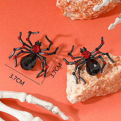 Halloween Alloy Spider Stud Earrings&nbsp;TZ9761