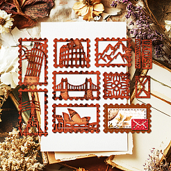 Travel Stamp Theme Carbon Steel Cutting Dies Stencils&nbsp;DIY-WH0309-4419