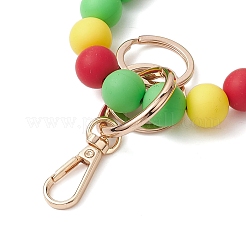 Silicone Beaded Bracelet Keychain Handmade DIY Pendant&nbsp;KEYC-JKC00853