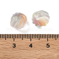 Two-tone Transparent Glass Beads&nbsp;GLAA-H041-02