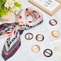 30Pcs 5 Colors Resin Scarf Clips&nbsp;BUTT-NB0001-86