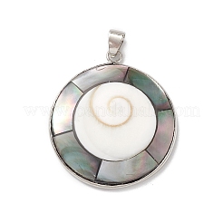 Natural Black Lip Shell Pendants&nbsp;BSHE-E029-04P