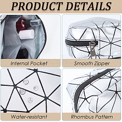 2Pcs 2 Styles PU Leahther Cosmetic Zipper Bags&nbsp;AJEW-CN0003-42B