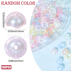 200Pcs Luminous Acrylic Bead Cone&nbsp;SACR-SP0001-25