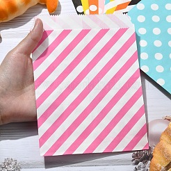 20Pcs 10 Styles Striped & Polka Dot Kraft Paper Bags&nbsp;CARB-YW0001-01