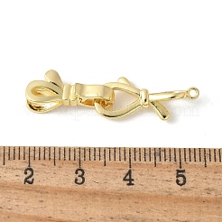 Brass Fold Over Clasps&nbsp;KK-M320-04G