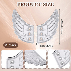 2 Pairs Cloth with Felt Shoe Decorations&nbsp;DIY-GF0011-46