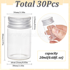 Clear Glass Bottles Bead Containers&nbsp;CON-SC0001-11S-02