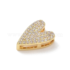 Valentine's Day Brass Micro Pave Clear Cubic Zirconia Charms&nbsp;KK-A300-20G
