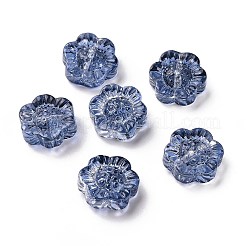 Transparent Spray Painted Glass Beads&nbsp;GLAA-I050-03