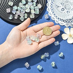 20Pcs 5 Colors Handmade Foil Glass Beads&nbsp;FOIL-YW0001-06