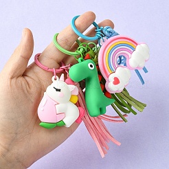 PVC Rainbow/Unicorn/Dinosaur Keychains&nbsp;KEYC-YW00007