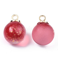 Two Tone Transparent Spray Painted Glass Pendants&nbsp;GLAA-N035-020B-C05