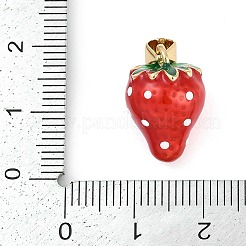 Rack Plating Brass Enamel Pendants&nbsp;KK-P287-02G