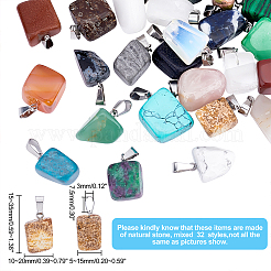Natural & Synthetic Mixed Gemstone Pendants&nbsp;G-PH0001-09