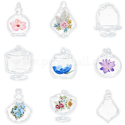 Cartoon Flower Paper Sticker Label Set&nbsp;DIY-SC0031-01
