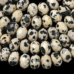 Natural Dalmatian Bead Strands&nbsp;G-D344-A26