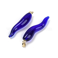 Handmade Lampwork with Brass Pendants&nbsp;KK-Q095-02A-01