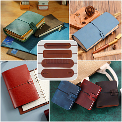 12Sets 4 Sizes Leather Notebook Protective Cover&nbsp;FIND-CP0003-75