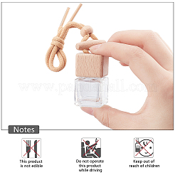 Glass Pendant Decorations&nbsp;HJEW-PH0001-07-WH