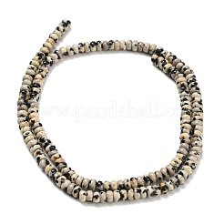 Natural Dalmatian Jasper Beads Strands&nbsp;G-Z110-B29-2x4mm