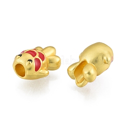 Alloy Enamel European Beads&nbsp;FIND-G035-68MG