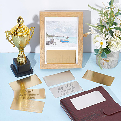 20Pcs 2 Colors Self-adhesive 201 Stainless Steel Type Business Cards&nbsp;AJEW-UN0002-30A