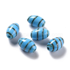 Handmade Gold Sand Lampwork Beads&nbsp;LAMP-F020-35B