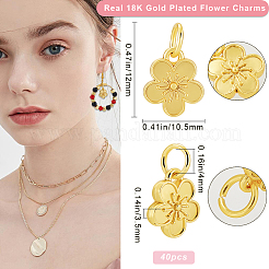 40Pcs Rack Plating Alloy Charms&nbsp;FIND-BBC0003-41G