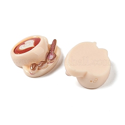 Coffee Theme Opaque Resin Decoden Cabochons&nbsp;LS-RESI-S398-01E