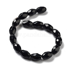 Natural Black Onyx(Dyed & Heated) Beads Strands&nbsp;G-P520-C06-01