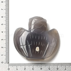 Natural Agate Owl Figurines Statues for Home Office Tabletop Decoration&nbsp;DJEW-A014-02