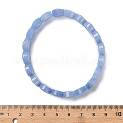 Oval Natural Malaysia Jade Beaded Stretch Bracelets&nbsp;G-P589-02A