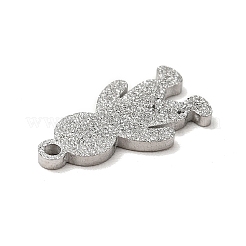 Non-Tarnish 304 Stainless Steel Textured Pendants&nbsp;STAS-J040-09B-P