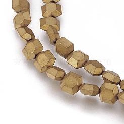 Electroplated Non-magnetic Synthetic Hematite Beads Strands&nbsp;G-P392-I05