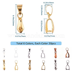 Brass Ice Pick Pinch Bails&nbsp;KK-SC0001-34
