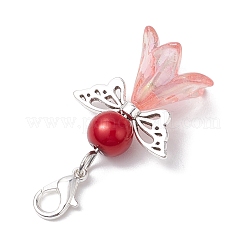 Angel Acrylic & Glass Pearl Pendant Decorations&nbsp;X1-HJEW-JM02364-02