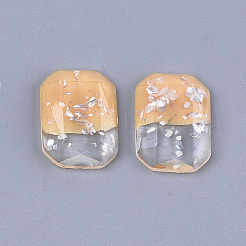 Two Tone Resin Cabochons&nbsp;LS-X-CRES-T014-06J