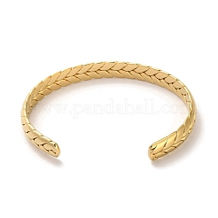 Golden 304 Stainless Steel Cuff Bangles for Women&nbsp;BJEW-C050-01E-G